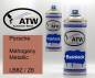 Preview: Porsche, Mahogany Metallic, LB8Z / Z6: 400ml Sprühdose + 400ml Klarlack - Set, von ATW Autoteile West.